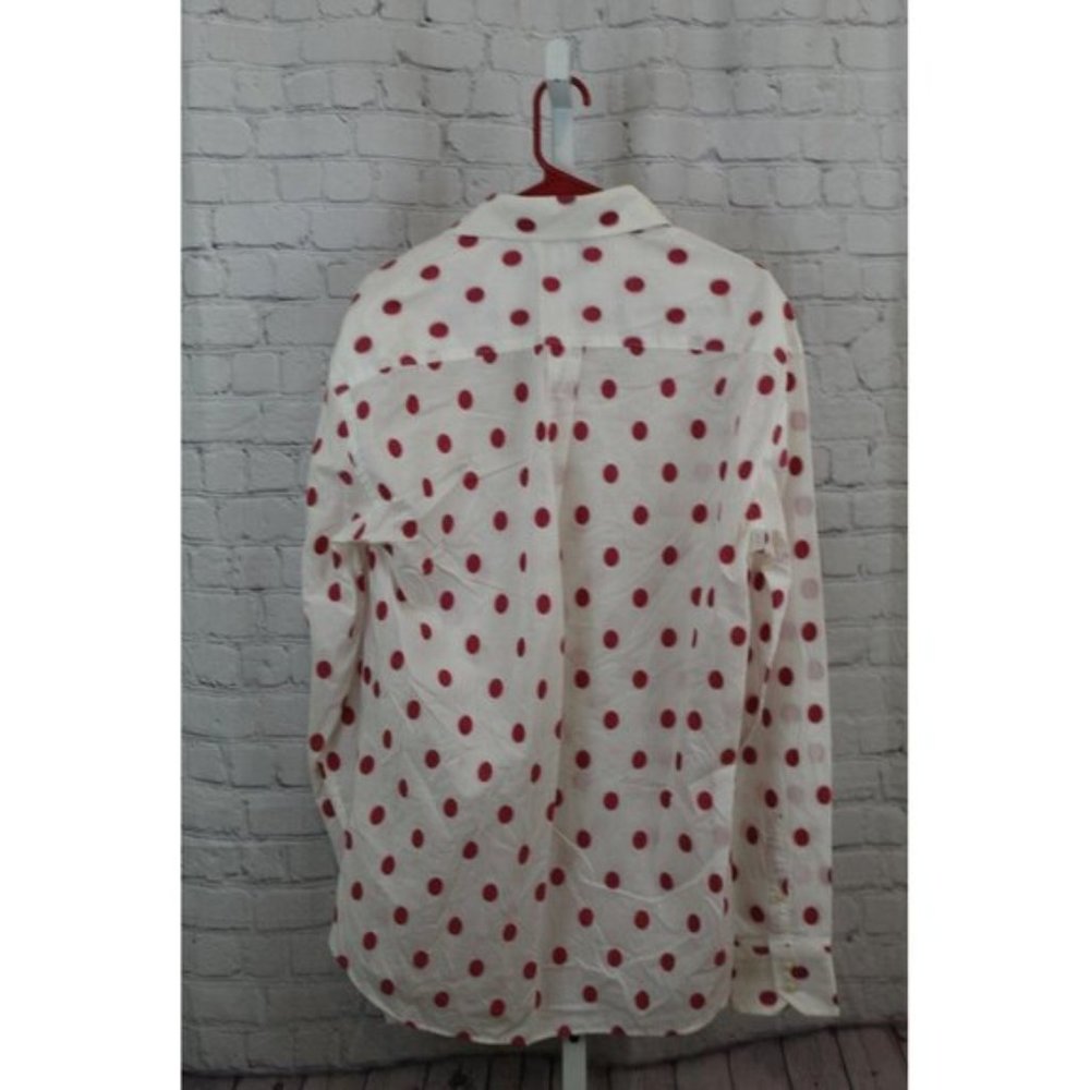 TOMMY HILFIGER WHITE/PINK POLKA DOT SHIRT XL - Picture 4 of 6